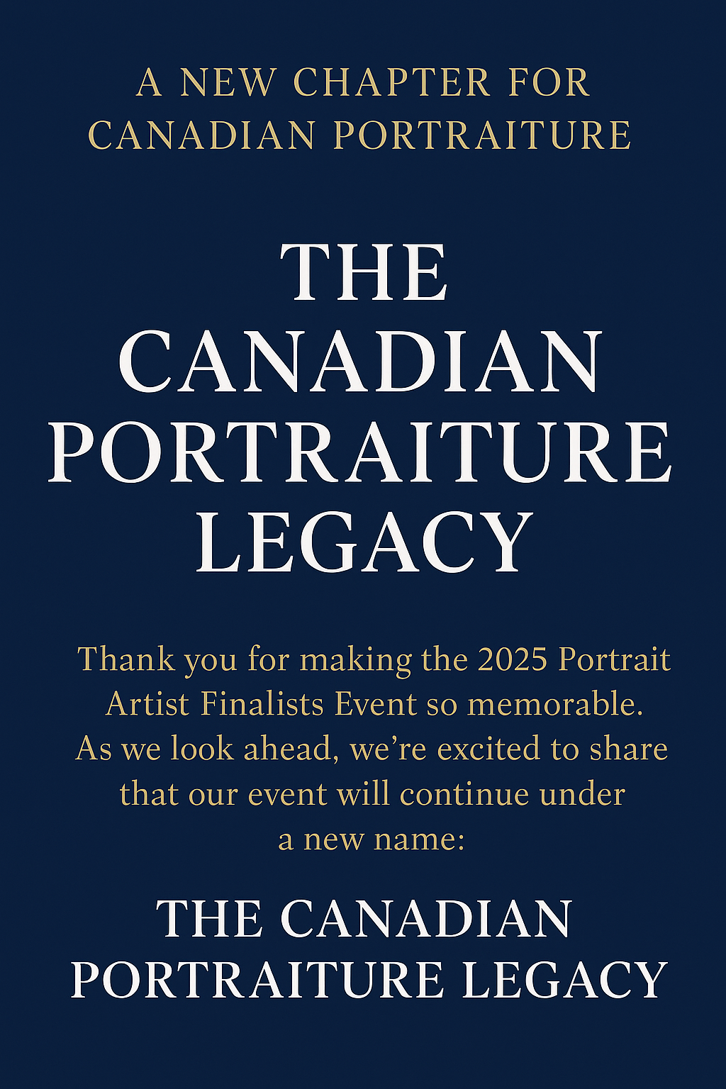 The Canadian Portraiture Legacy The Canadian Portraiture Legacy