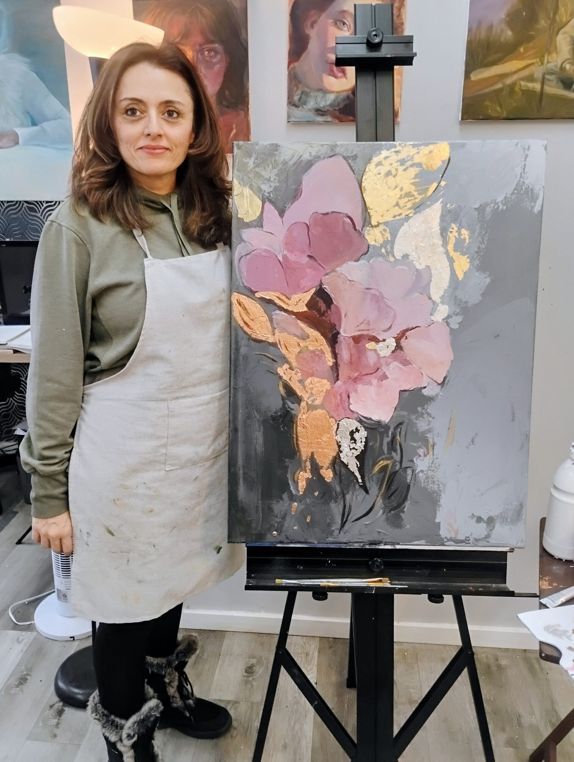 Abstract painting@urban art studio 101