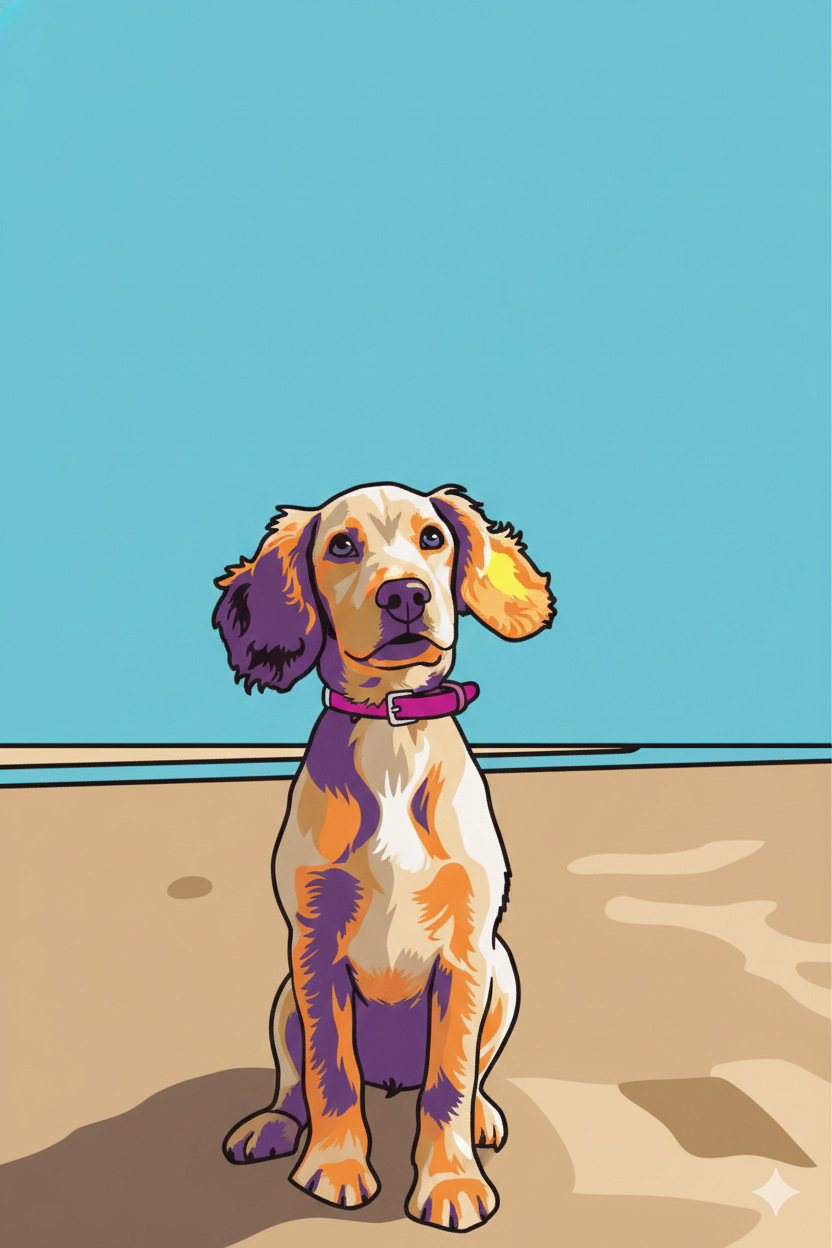 Pop -Art -Pet -Portrait-Paint -Night